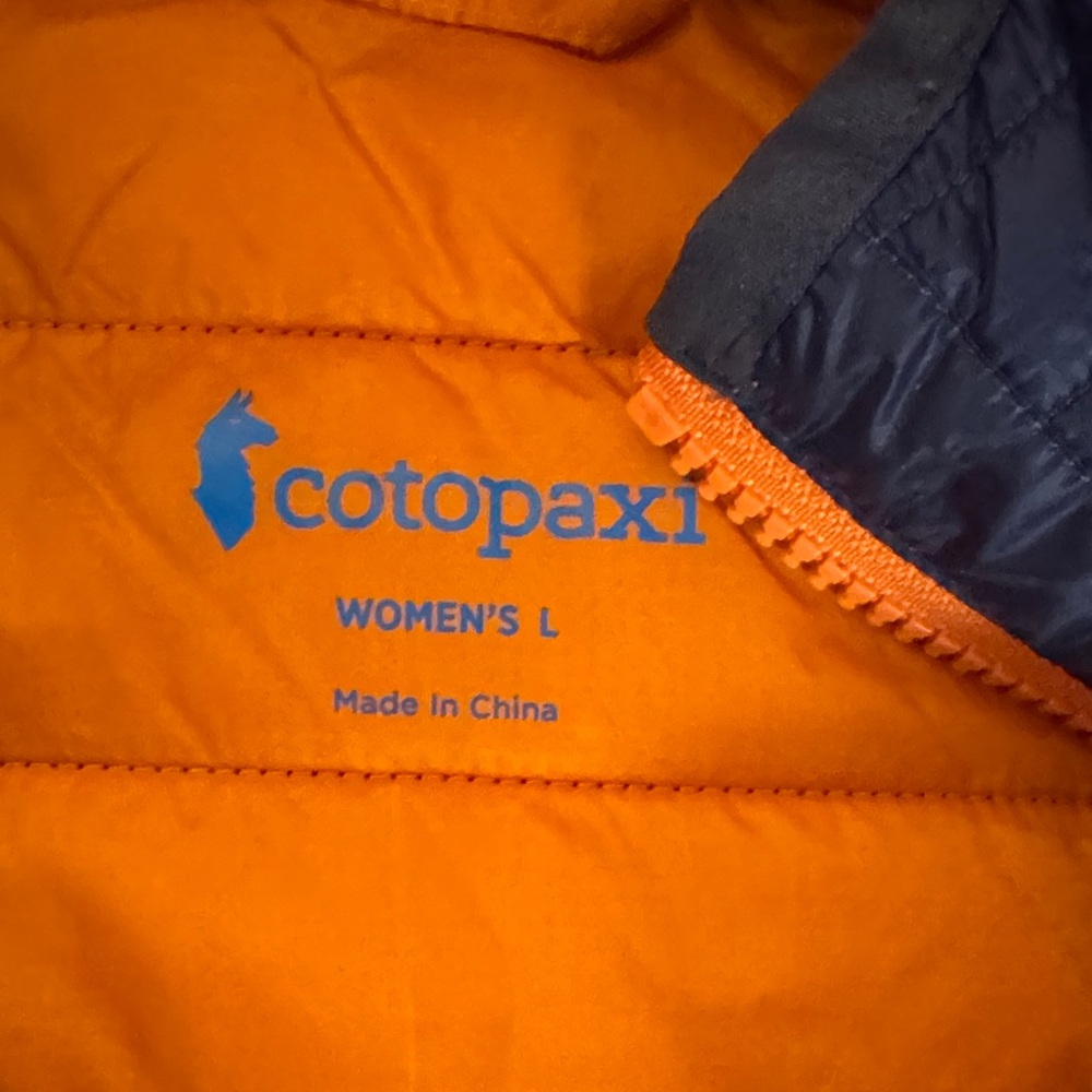 Cotopaxi Navy and Bright Orange Puffer Jacket - Picture 2 of 9